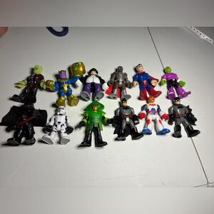 Playskool Imaginext Lot of 12 Figures DC MARVEL STAR WARS
